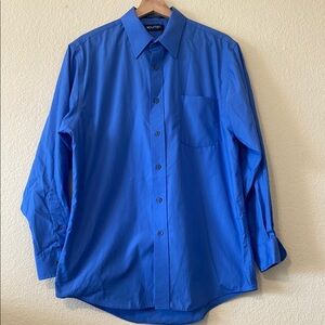 Men's Blue Button-Up Shirt